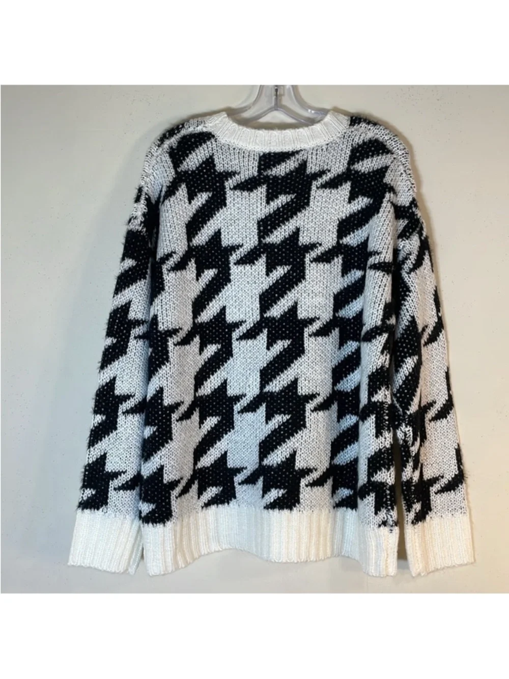 JOHN + JENN Rickey Houndstooth Crew Neck Sweater. Large. NWT. $135! - Picture 8 of 8